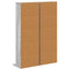 CD Skab 2 stk. Grå Sonoma 33 x 23,5 x 97,5 cm Konstrueret træ