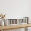 CD Opbevaringsrække 2 stk. Hvid 40 x 17 x 17 cm Konstrueret træ