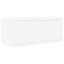 CD Opbevaringsrække 2 stk. Hvid 40 x 17 x 17 cm Konstrueret træ