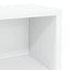 CD Opbevaringsrække 4 stk. Hvid 40 x 17 x 17 cm Konstrueret træ
