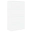 CD Opbevaringsrække 4 stk. Hvid 40 x 17 x 17 cm Konstrueret træ