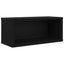 CD Opbevaringsrække Sort eg 40 x 17 x 17 cm Konstrueret træ