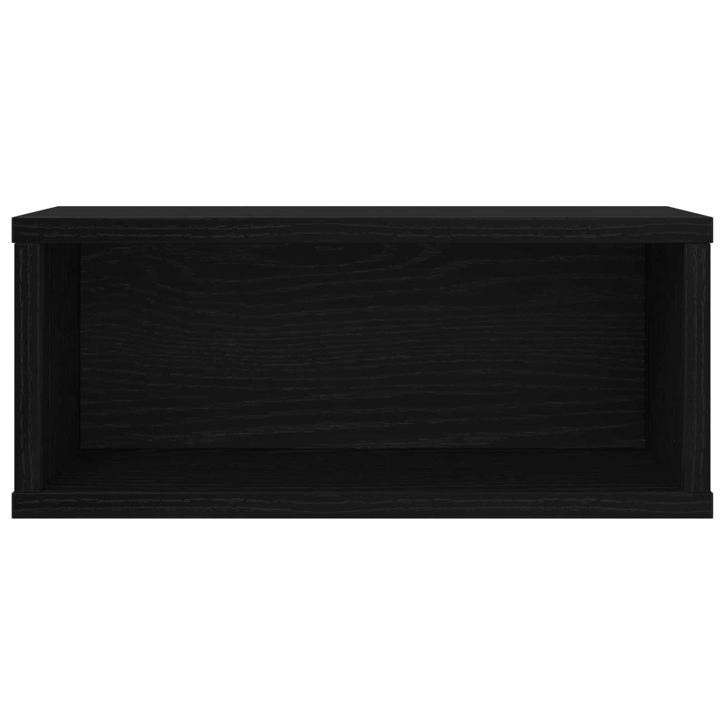 CD Opbevaringsrække Sort eg 40 x 17 x 17 cm Konstrueret træ