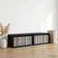 CD Opbevaringsrække 2 stk. Sort eg 40 x 17 x 17 cm