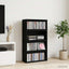CD Opbevaringsrække 4 stk. Sort eg 40 x 17 x 17 cm