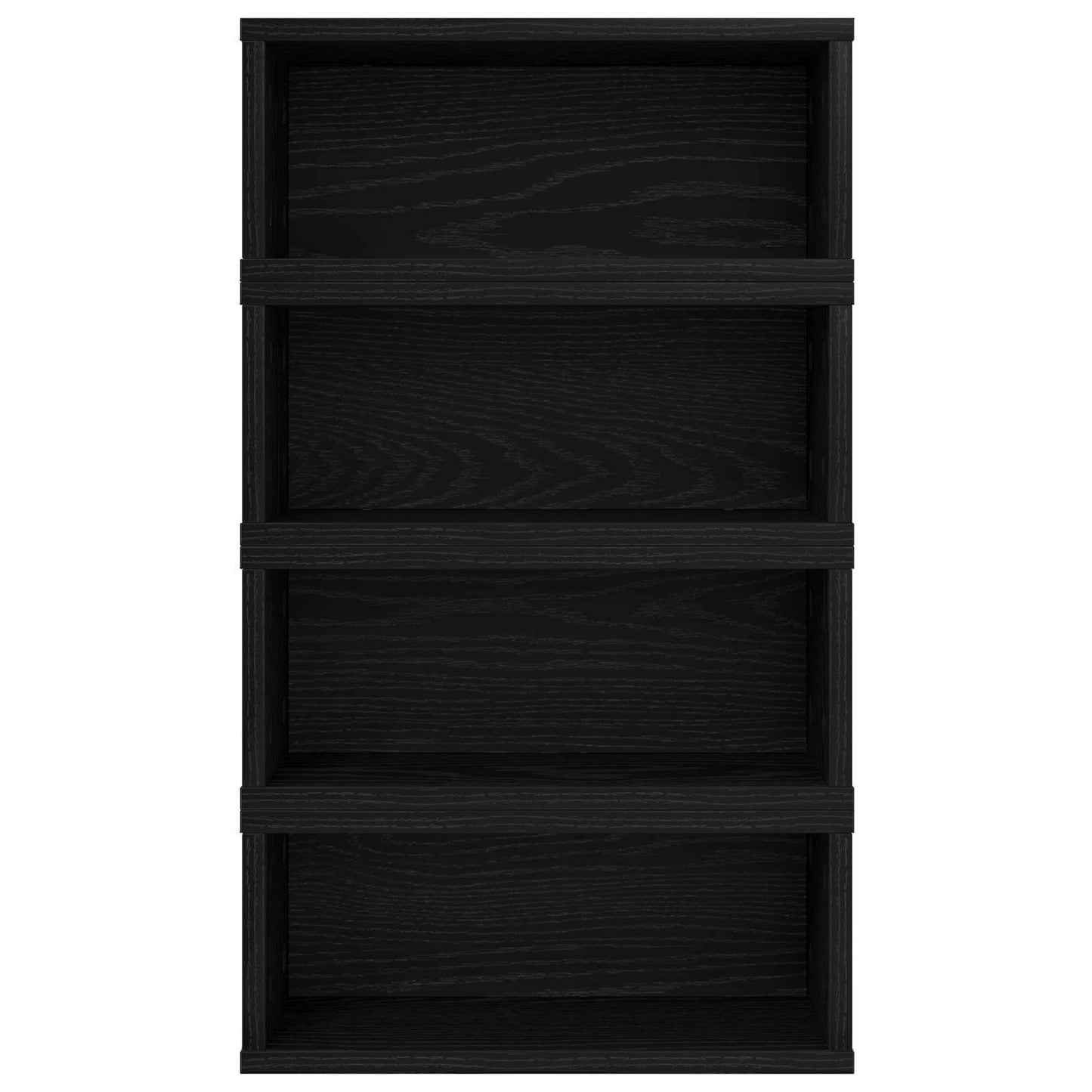 CD Opbevaringsrække 4 stk. Sort eg 40 x 17 x 17 cm