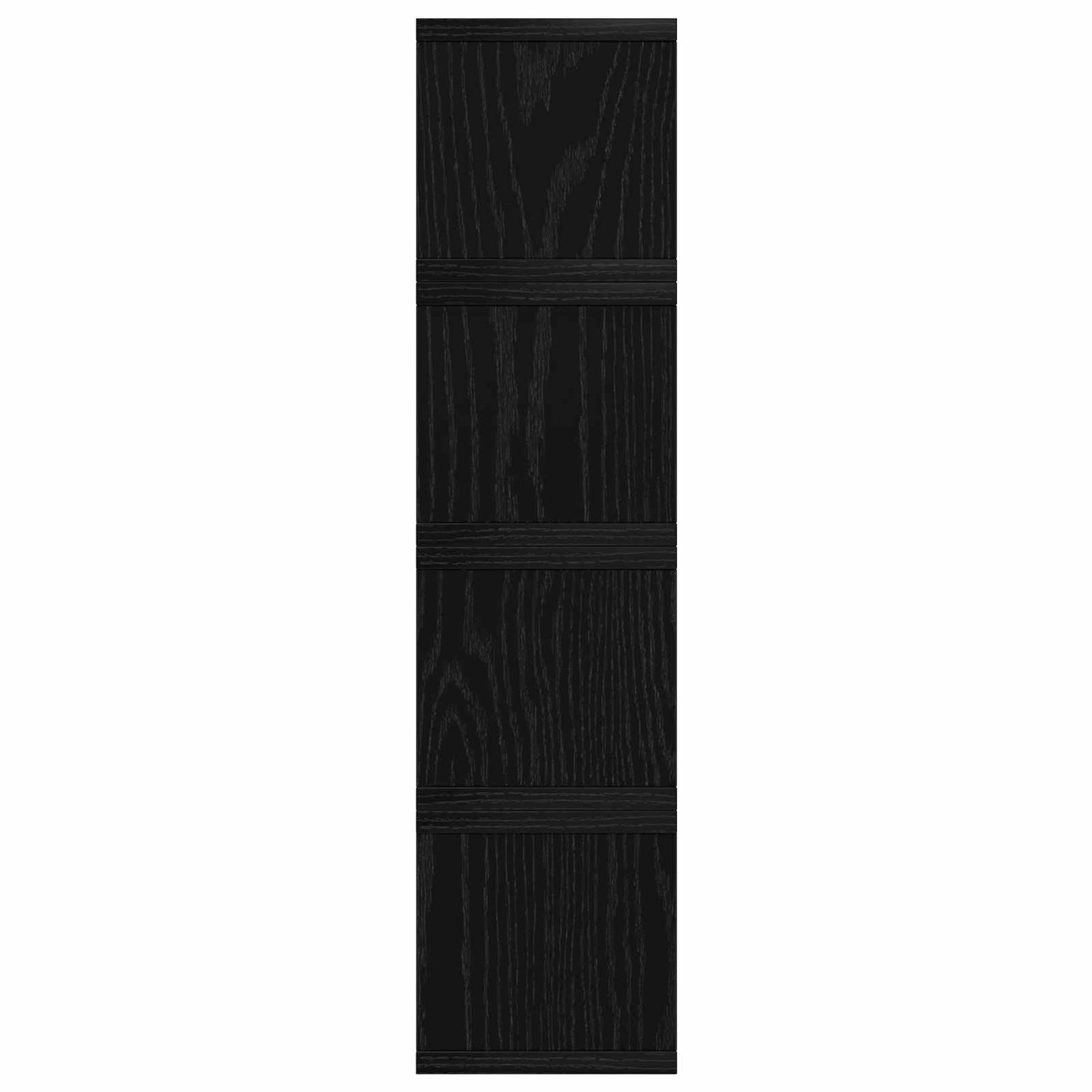 CD Opbevaringsrække 4 stk. Sort eg 40 x 17 x 17 cm