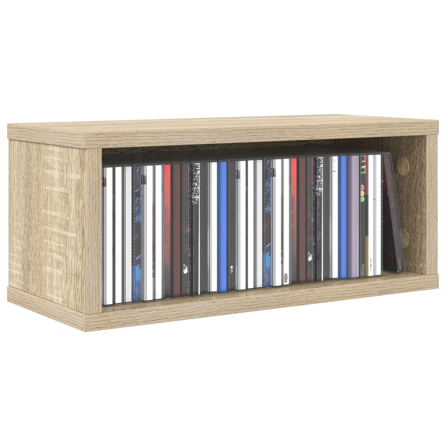 CD Opbevaringsrække Sonoma-eg 40 x 17 x 17 cm Konstrueret træ