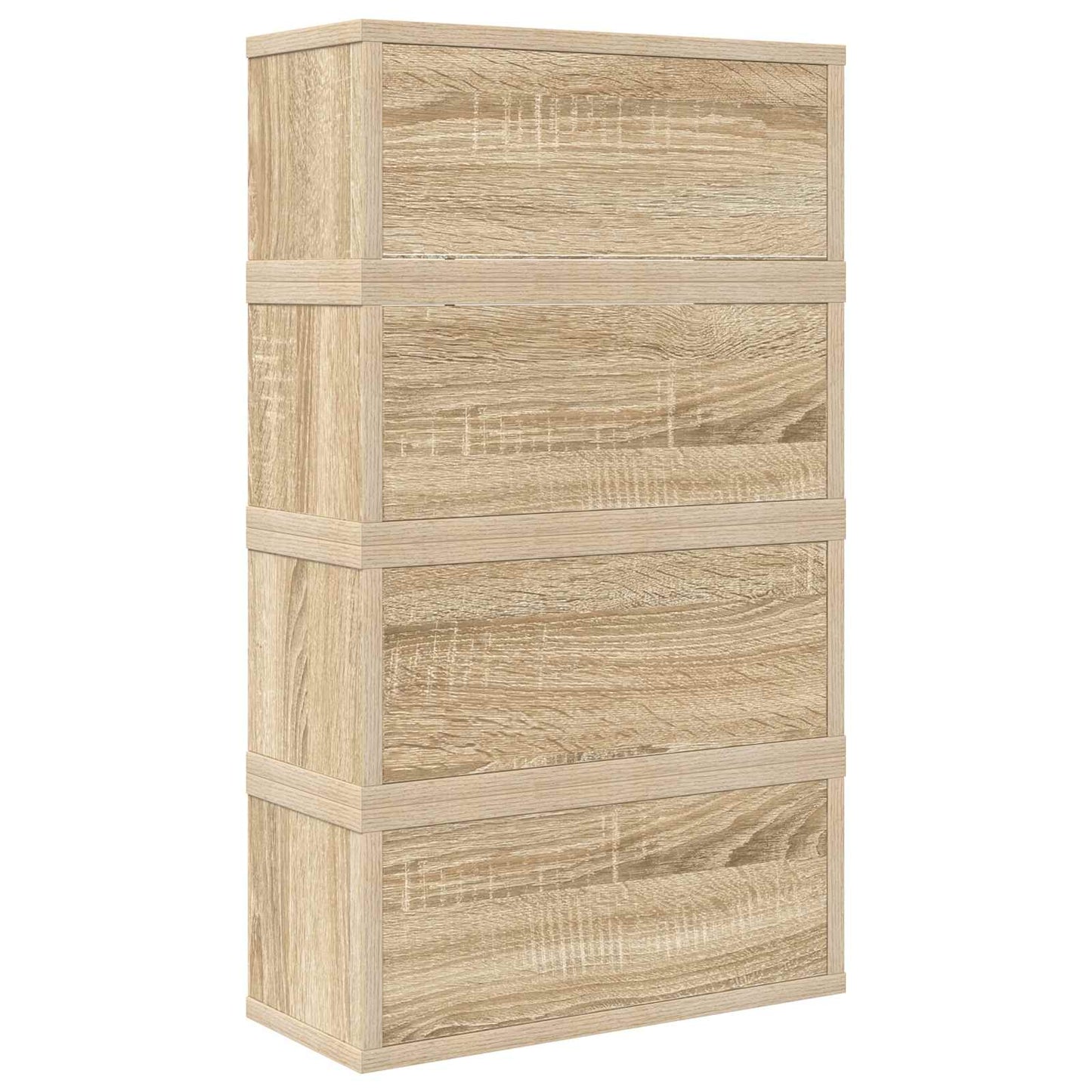 CD Opbevaringsrække 4 stk. Sonoma-eg 40 x 17 x 17 cm