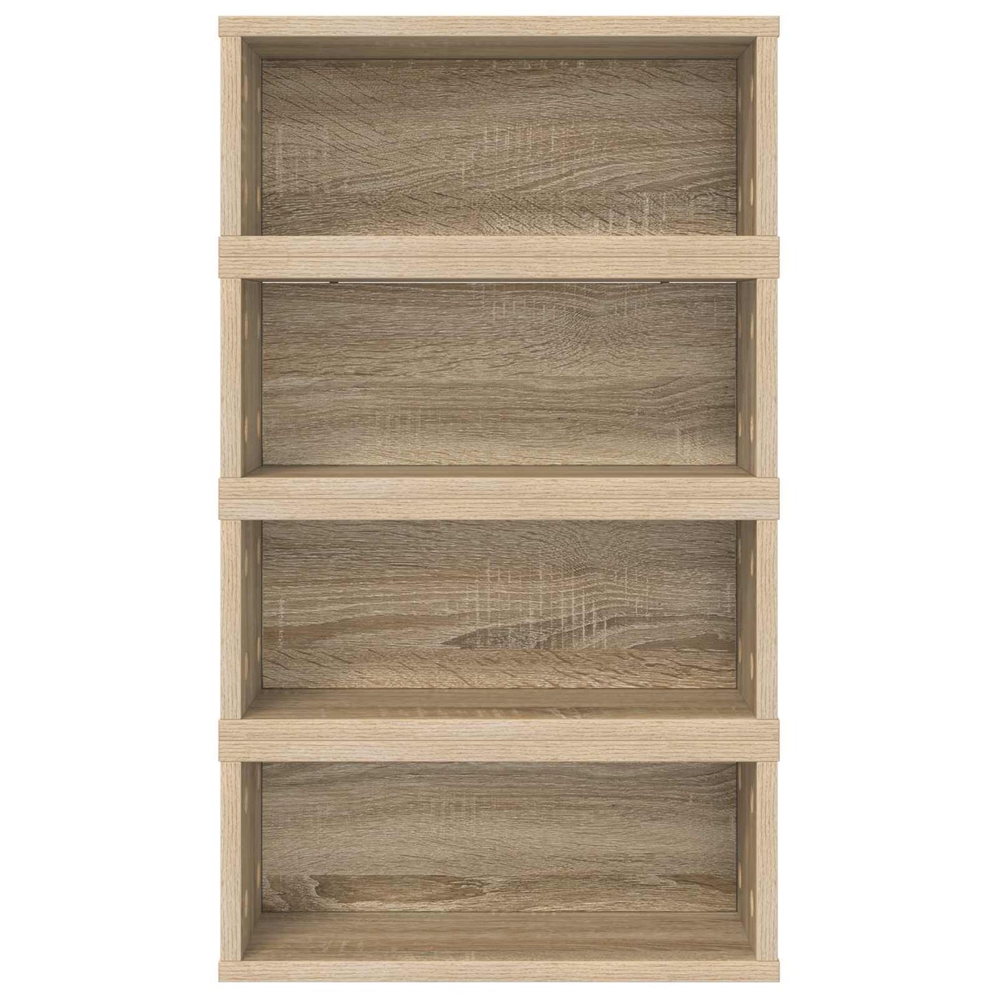 CD Opbevaringsrække 4 stk. Sonoma-eg 40 x 17 x 17 cm