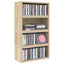 CD Opbevaringsrække 4 stk. Sonoma-eg 40 x 17 x 17 cm
