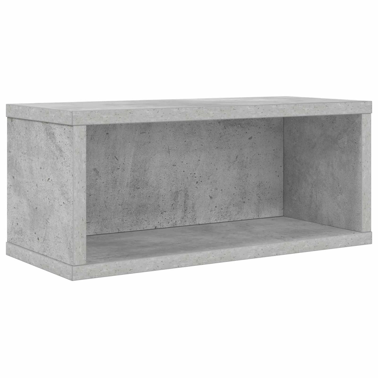CD Opbevaringsrække Betongrå 40 x 17 x 17 cm Konstrueret træ