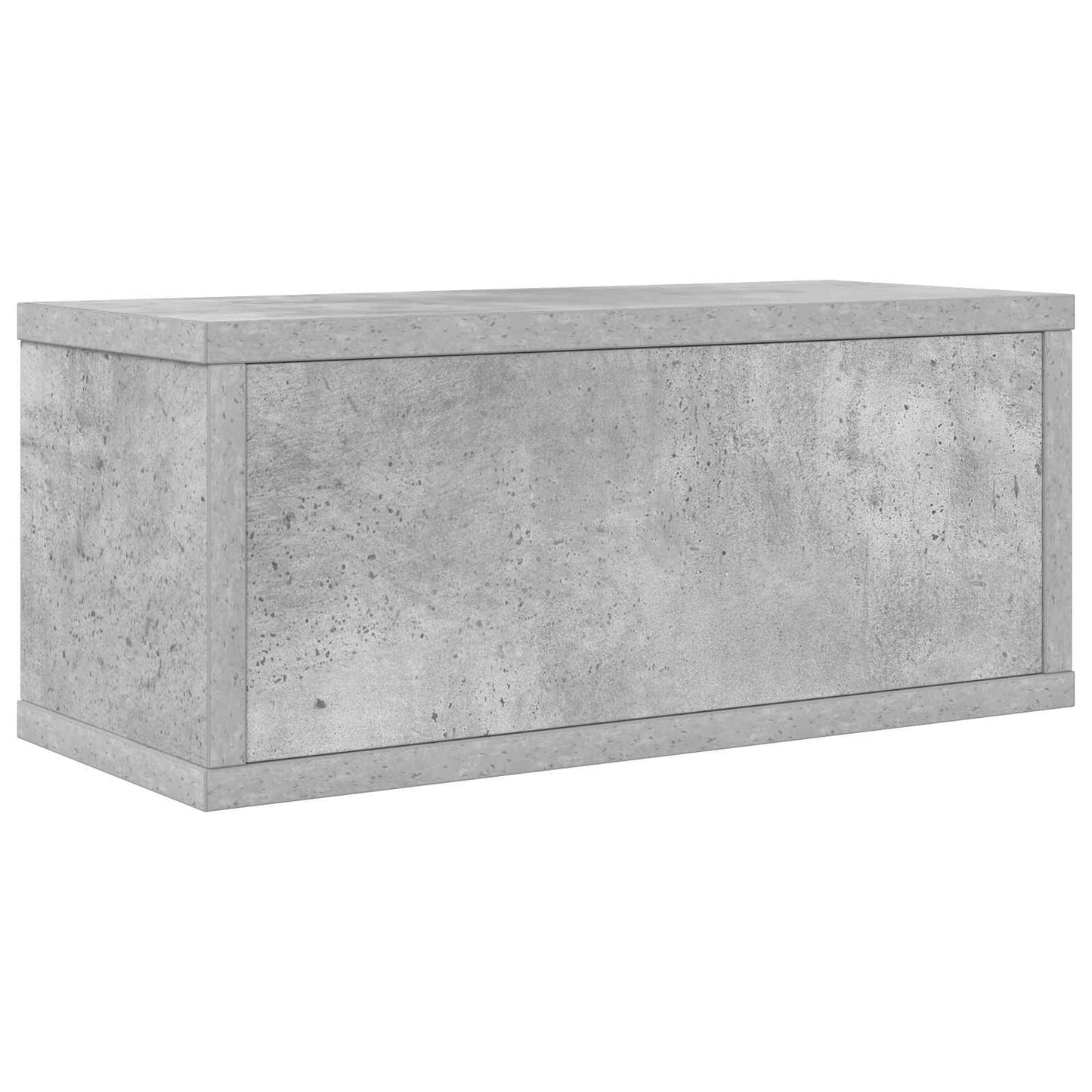 CD Opbevaringsrække Betongrå 40 x 17 x 17 cm Konstrueret træ