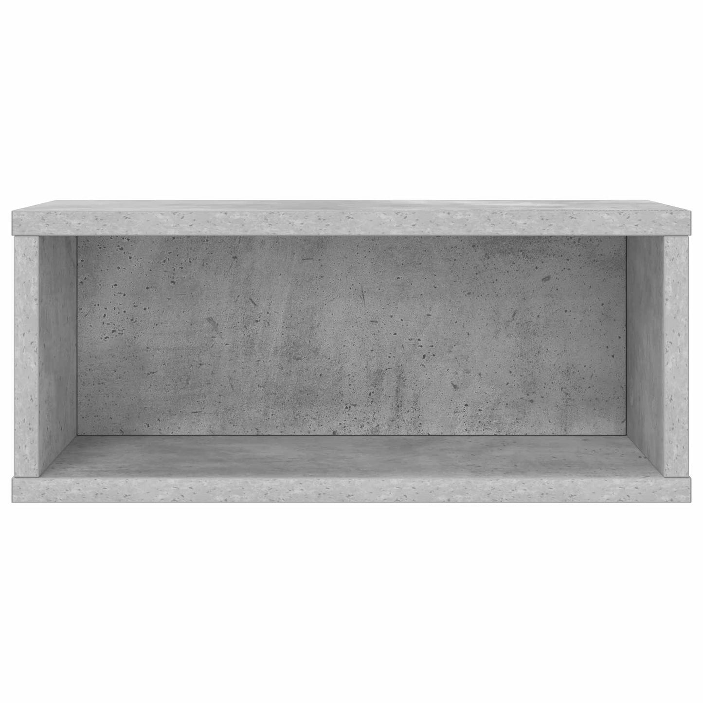 CD Opbevaringsrække Betongrå 40 x 17 x 17 cm Konstrueret træ