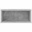CD Opbevaringsrække 2 stk. Betongrå 40 x 17 x 17 cm