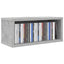 CD Opbevaringsrække 2 stk. Betongrå 40 x 17 x 17 cm
