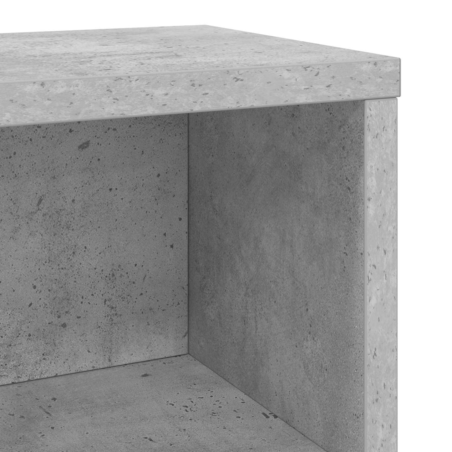 CD Opbevaringsrække 4 stk. Betongrå 40 x 17 x 17 cm