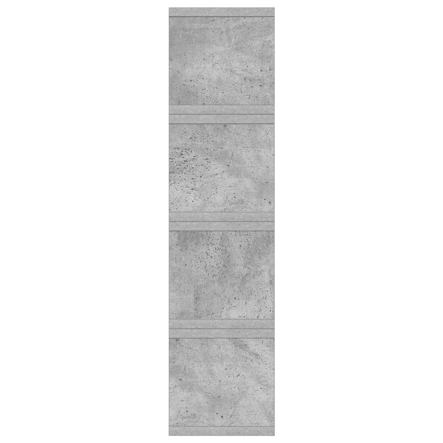 CD Opbevaringsrække 4 stk. Betongrå 40 x 17 x 17 cm