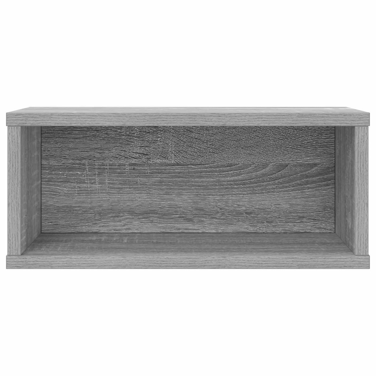 CD Opbevaringsrække 2 stk. Grå Sonoma 40 x 17 x 17 cm