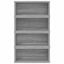 CD Opbevaringsrække 4 stk. Grå Sonoma 40 x 17 x 17 cm