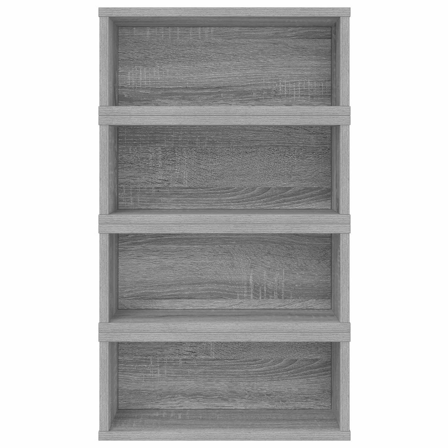 CD Opbevaringsrække 4 stk. Grå Sonoma 40 x 17 x 17 cm