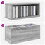 CD Opbevaringsrække 4 stk. Grå Sonoma 40 x 17 x 17 cm
