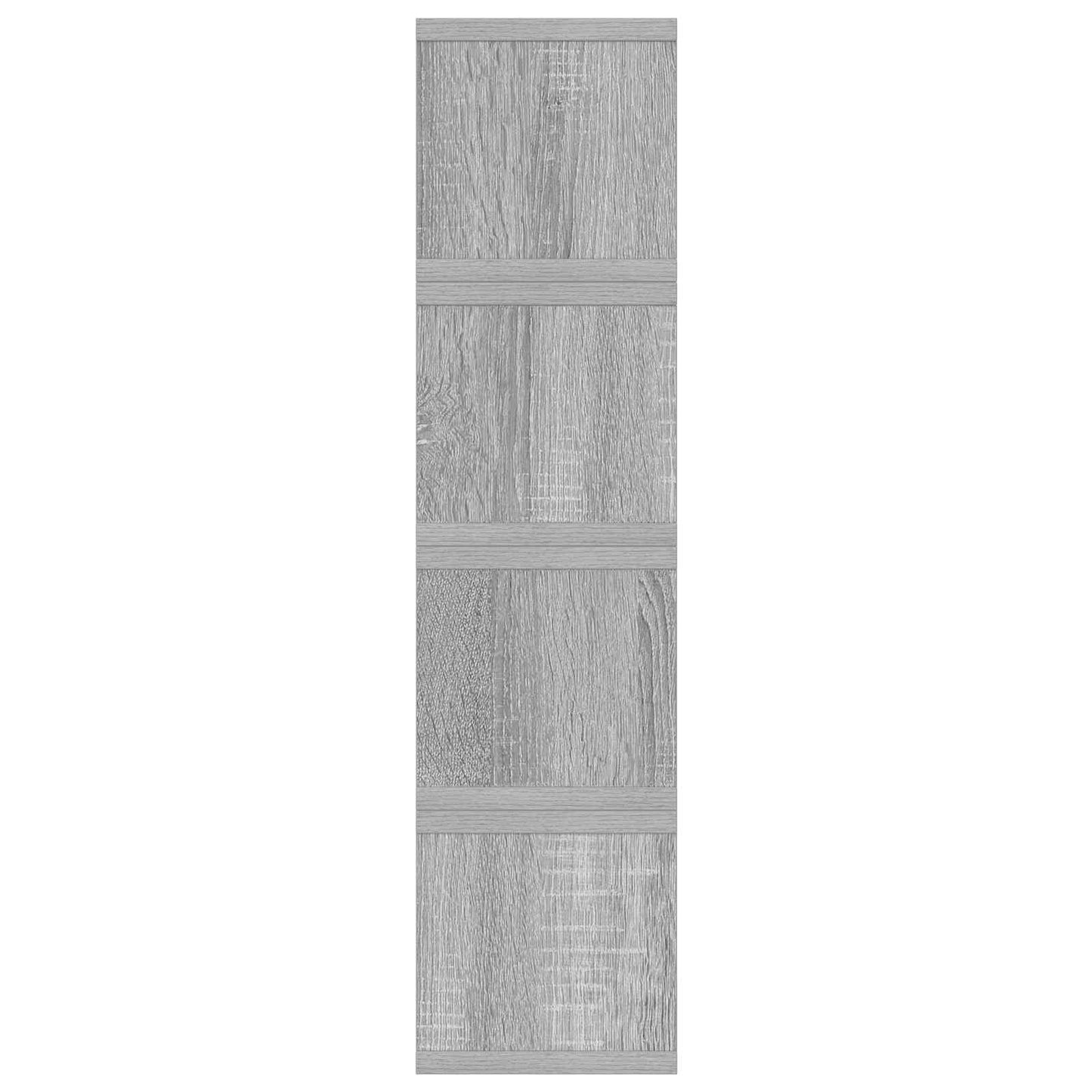 CD Opbevaringsrække 4 stk. Grå Sonoma 40 x 17 x 17 cm