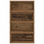CD Opbevaringsrække 4 stk. Gammelt træ 40 x 17 x 17 cm