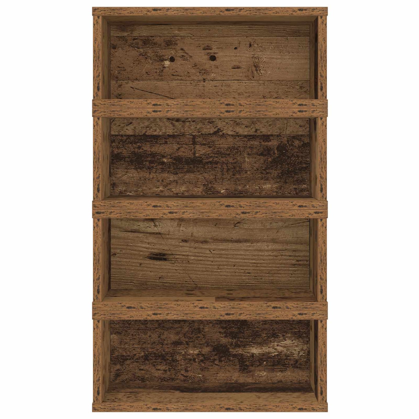 CD Opbevaringsrække 4 stk. Gammelt træ 40 x 17 x 17 cm