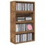 CD Opbevaringsrække 4 stk. Gammelt træ 40 x 17 x 17 cm