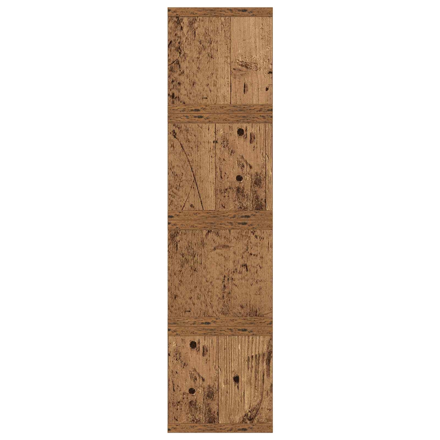CD Opbevaringsrække 4 stk. Gammelt træ 40 x 17 x 17 cm