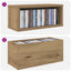CD Opbevaringsrække Artisan-eg 40 x 17 x 17 cm Konstrueret træ