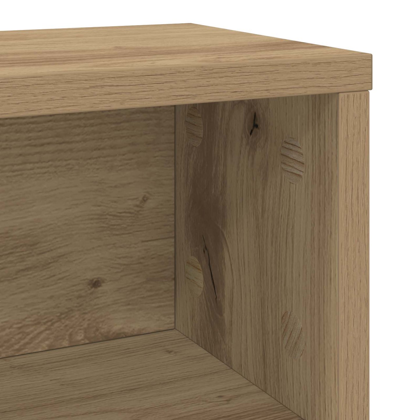 CD Opbevaringsrække 2 stk. Artisan-eg 40 x 17 x 17 cm