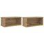 CD Opbevaringsrække 2 stk. Artisan-eg 40 x 17 x 17 cm