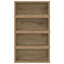 CD Opbevaringsrække 4 stk. Artisan-eg 40 x 17 x 17 cm