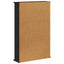CD Skab Sort eg 60 x 17 x 92 cm Konstrueret træ