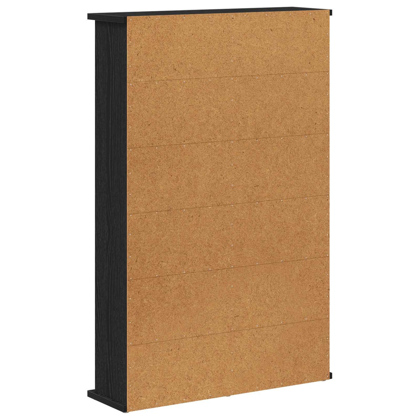 CD Skab Sort eg 60 x 17 x 92 cm Konstrueret træ