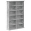 CD Skab Betongrå 60 x 17 x 92 cm Konstrueret træ