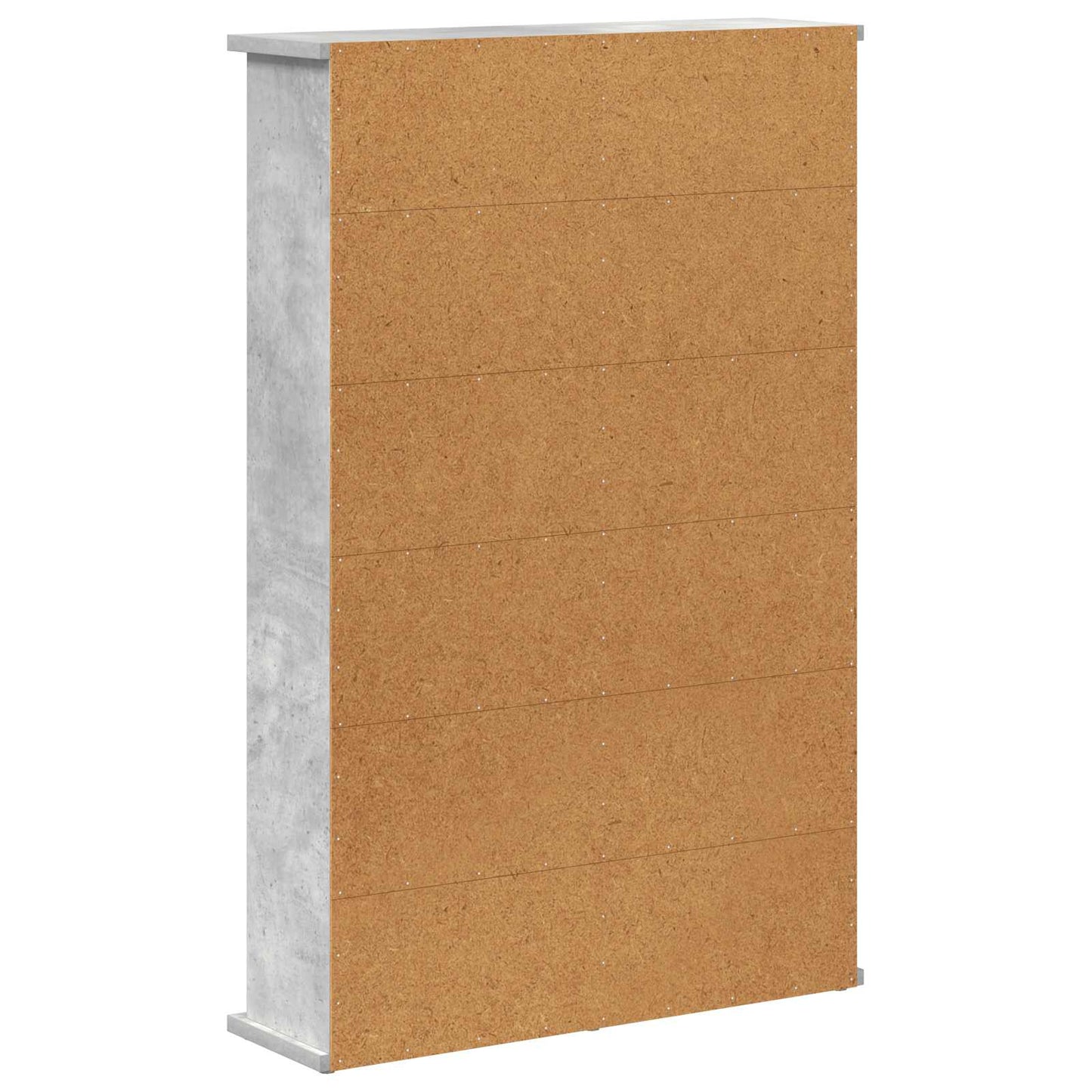 CD Skab Betongrå 60 x 17 x 92 cm Konstrueret træ