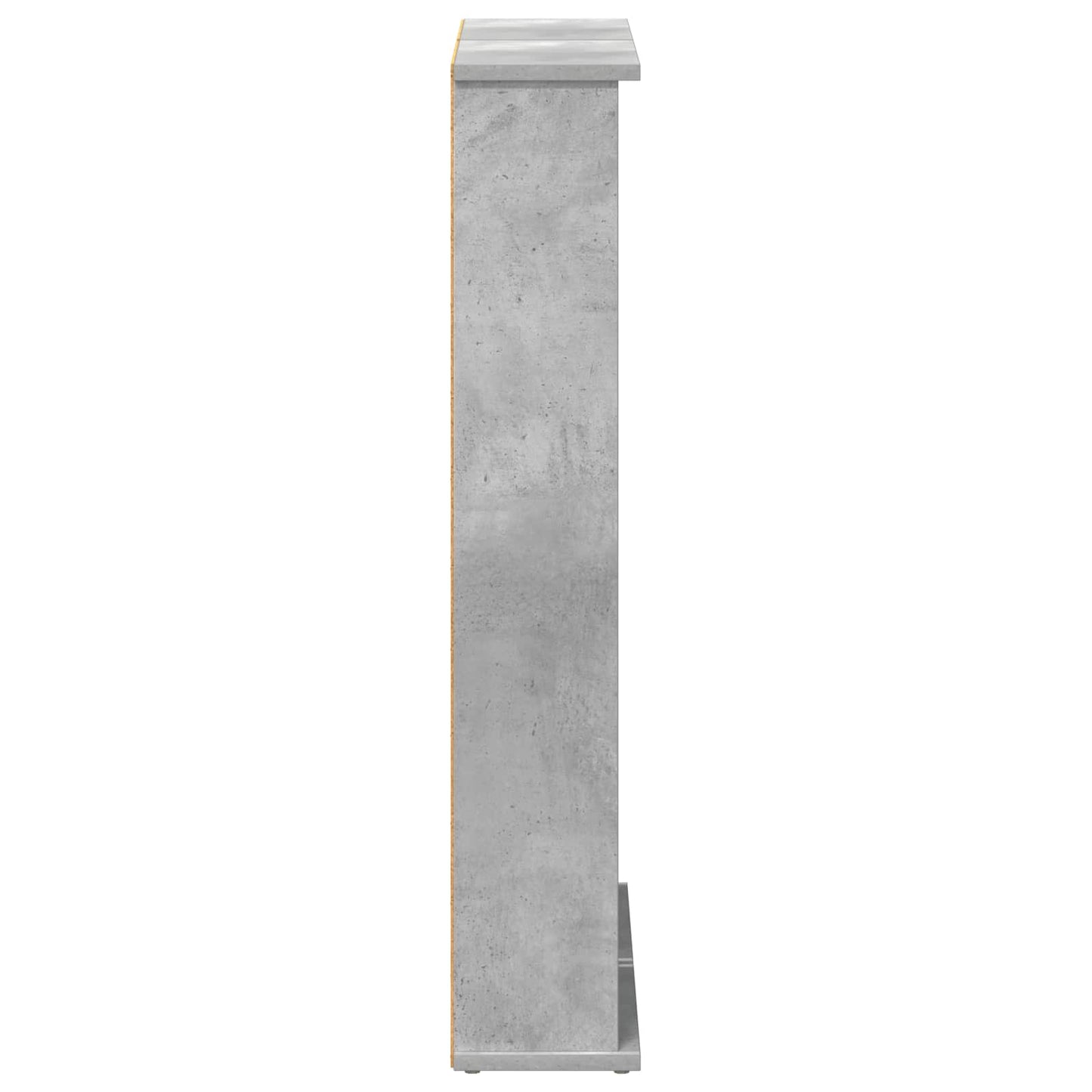 CD Skab Betongrå 60 x 17 x 92 cm Konstrueret træ