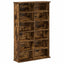 CD Skab Røget eg 60 x 17 x 92 cm Konstrueret træ