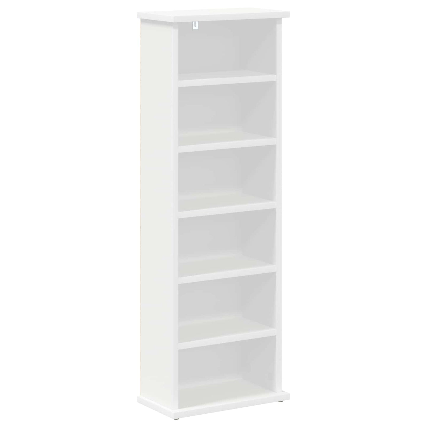 CD Skab Hvid 60 x 17 x 92 cm Konstrueret træ