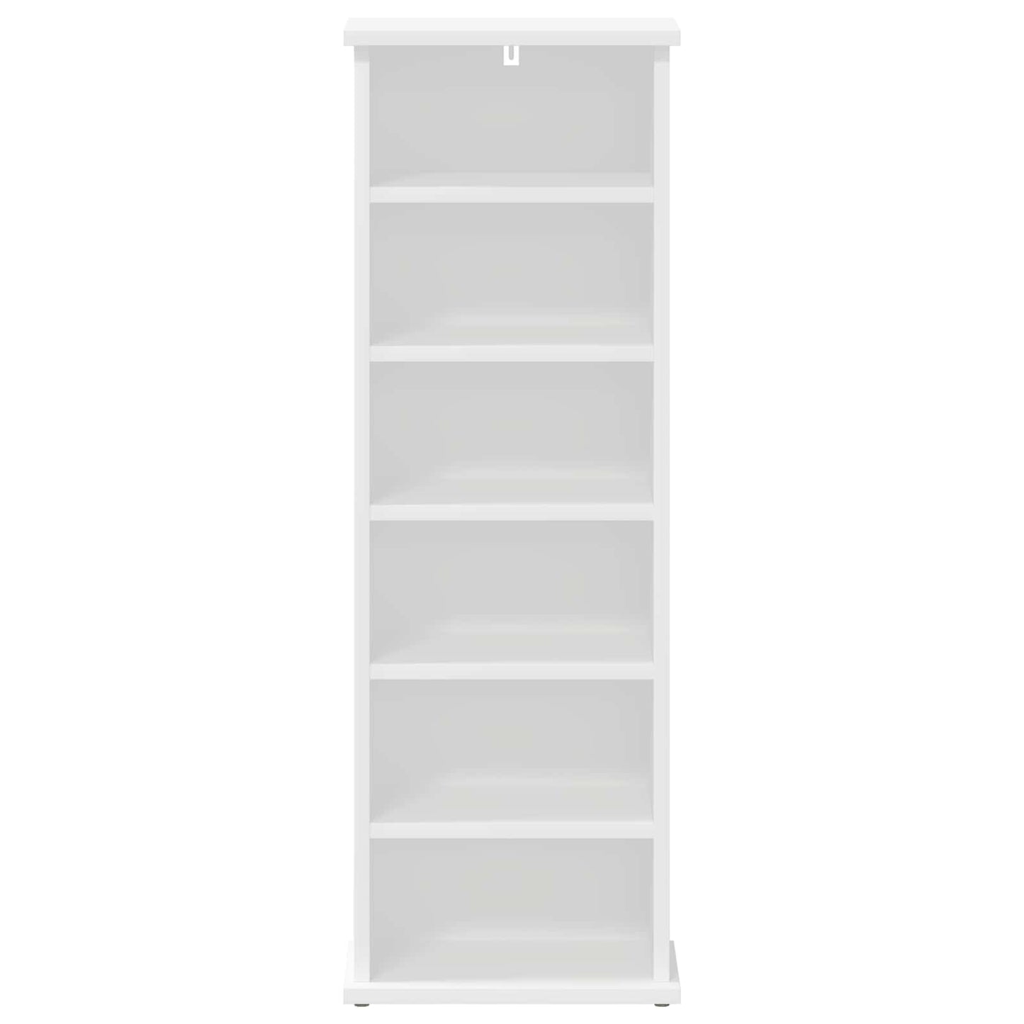 CD Skab Hvid 60 x 17 x 92 cm Konstrueret træ