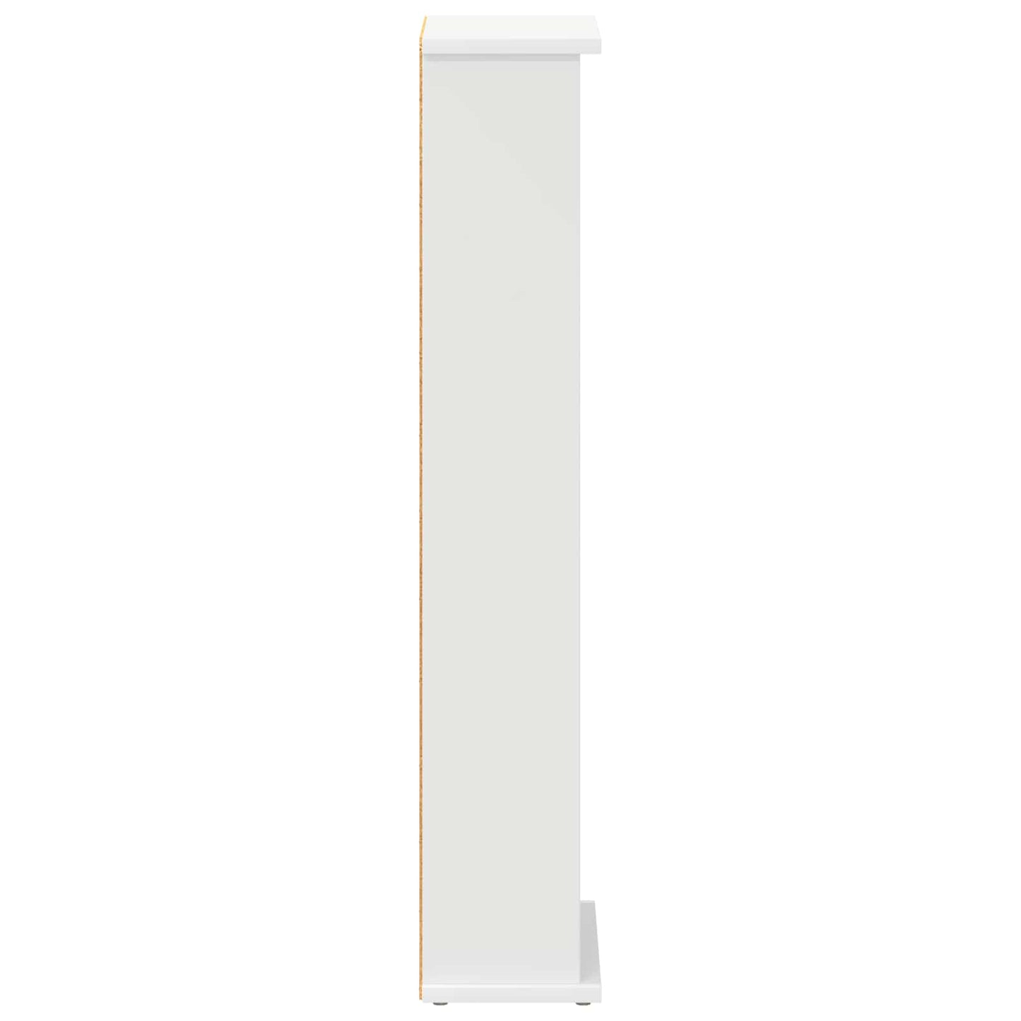 CD Skab Hvid 60 x 17 x 92 cm Konstrueret træ