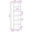 CD Skab Sort eg 60 x 17 x 92 cm Konstrueret træ