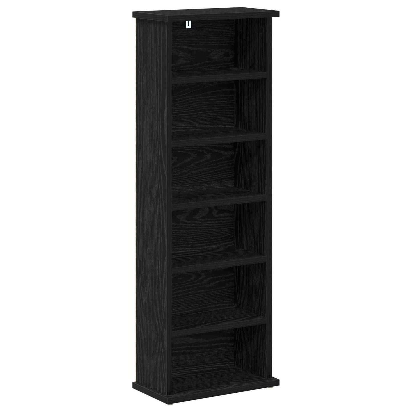 CD Skab 2 stk. Sort eg 60 x 17 x 92 cm Konstrueret træ