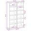 CD Skab 2 stk. Sort eg 60 x 17 x 92 cm Konstrueret træ