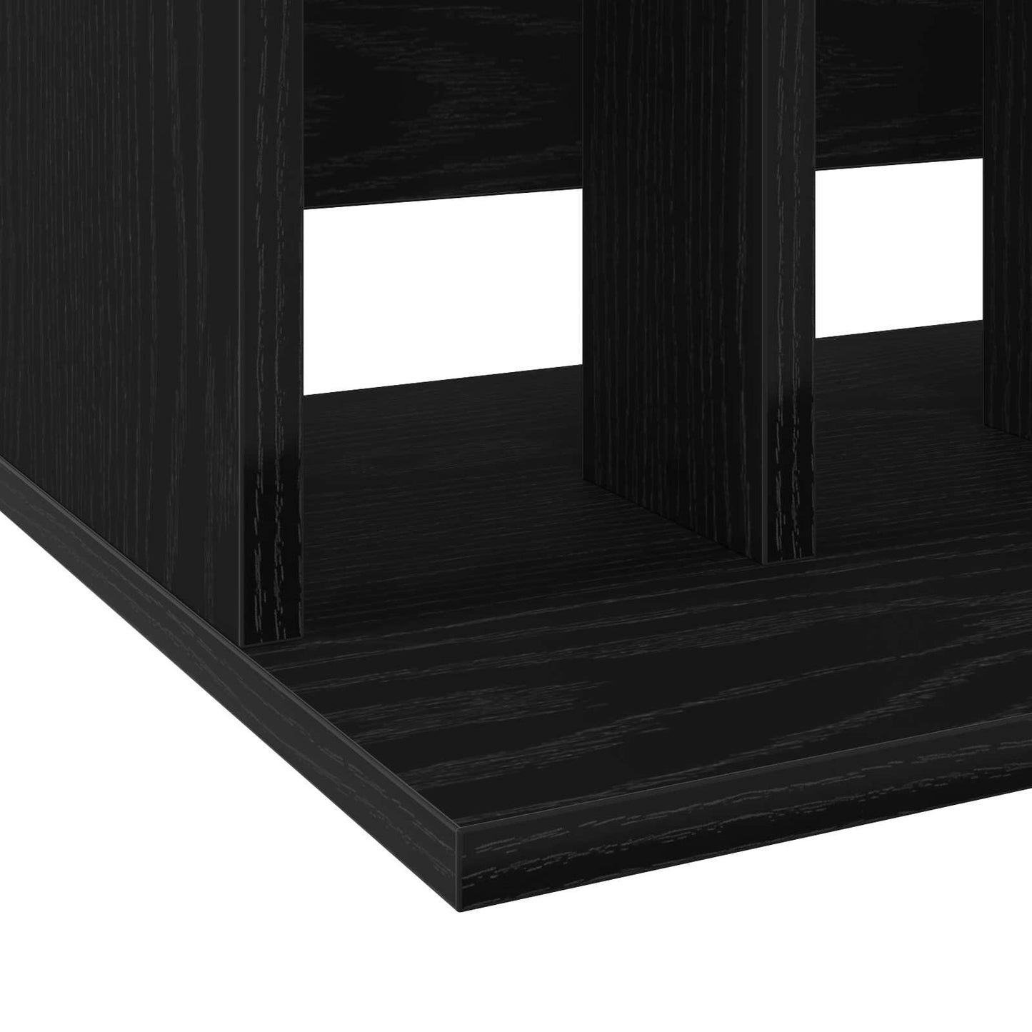 Opbevaring af vinylplader Sort eg 42 x 33 x 36 cm
