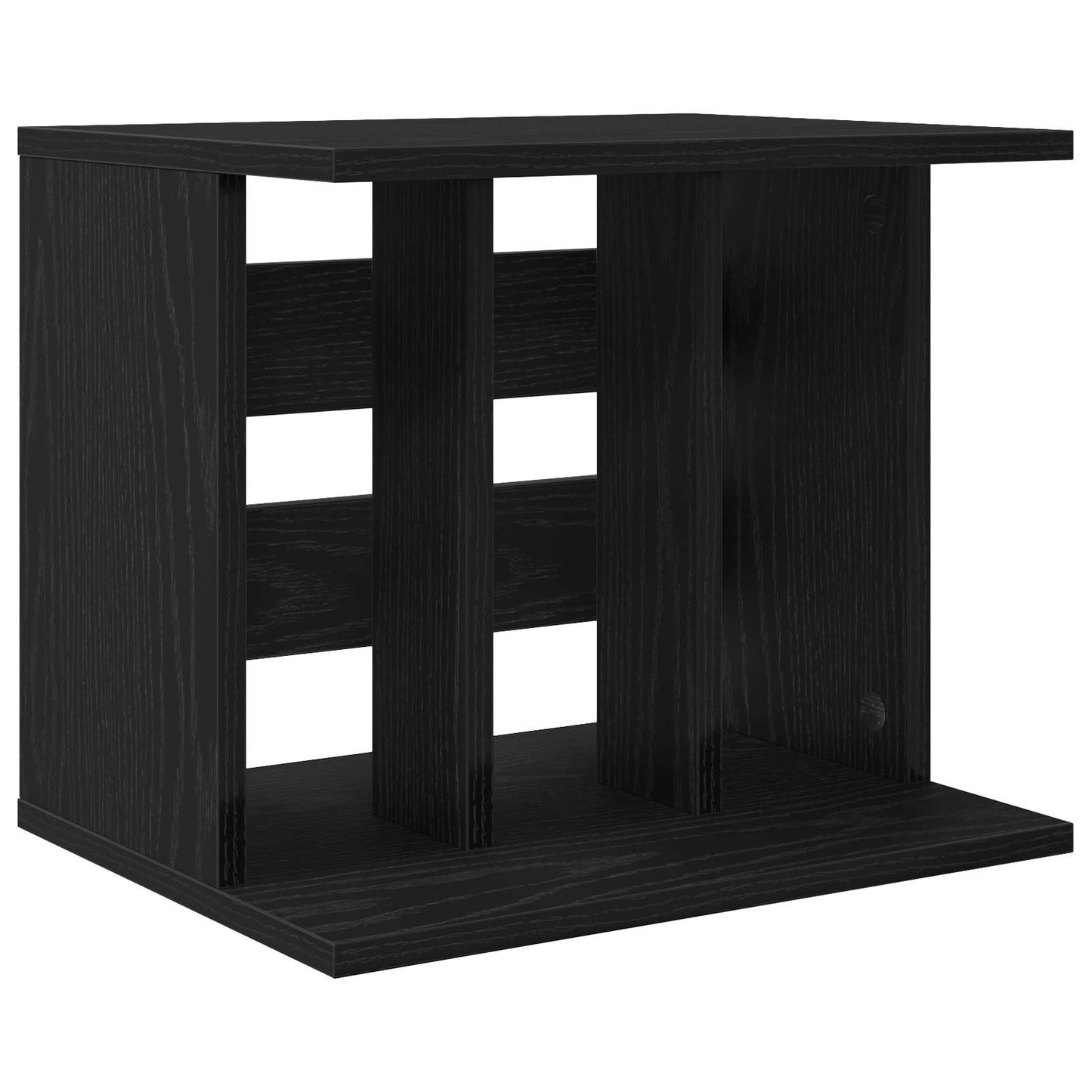 Opbevaring af vinylplader Sort eg 42 x 33 x 36 cm