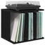 Opbevaring af vinylplader Sort eg 42 x 33 x 36 cm